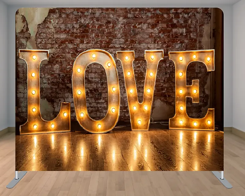 Photo Booth Hire Penrith | Selfie Pod Hire Cumbria | Funny Photo Booth 12 Love Letters wedding photo booth backdrop