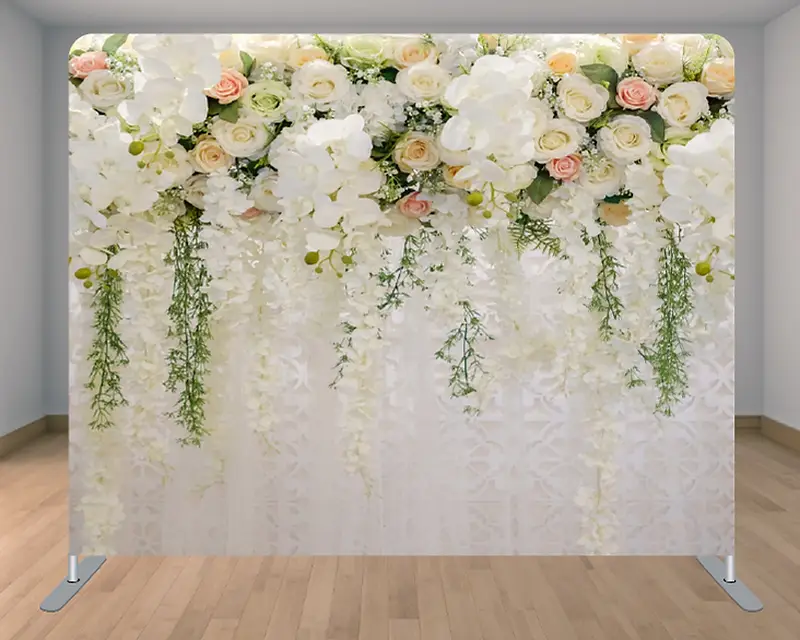 Photo Booth Hire Penrith | Selfie Pod Hire Cumbria | Funny Photo Booth 15 Rose Flower Wall wedding backdrop