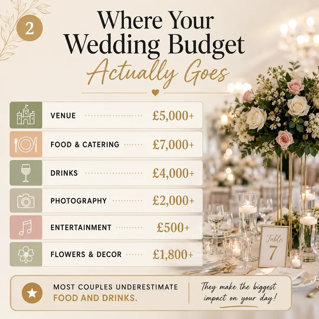 Where your wedding budget actually goes